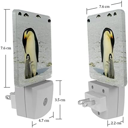 RODAİLYCAY Plug in Akıllı Alacakaranlıktan Şafağa Sensörlü LED Gece ışığı Lambası, Penguenler Bebek ve Ebeveyn Banyo