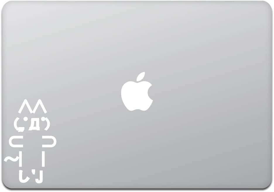 Tür Mağaza M710-W MacBook Air / Pro 11/13 İnç MacBook çıkartması Etiket Kedi Giko Kedi 2 Chanel Beyaz