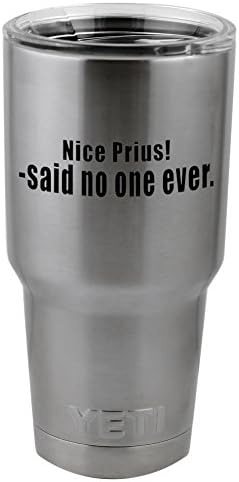 Güzel Prius Dedi Hiç Kimse Komik JDM vinil yapışkan Çıkartması Yeti Kupa Bardak Termos Bira Bardağı (4 Geniş Çıkartma
