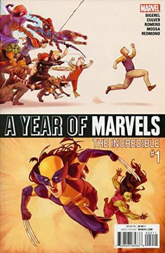 Harikalar Yılı, A: İnanılmaz 1 VF / NM; Marvel çizgi romanı / Dişi Hulk X-23