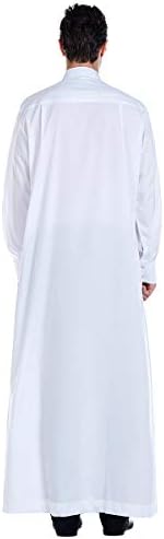 Erkek Müslüman Giyim dayanıklı Kaftan Robe Dubai uzun elbise etnik giyim, 1 adet yumuşak elbise