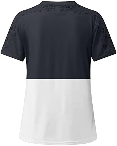 Kısa Kollu Elbise Moda Crewneck Dantel Pamuk Çizgili Bluz Tee Kızlar için Sonbahar Yaz T Shirt 60 60