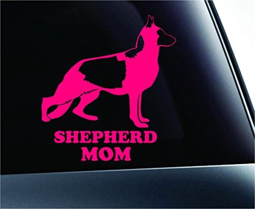 ExpressDecor Alman Çoban Anne Köpek Sembolü Çıkartması Pençe Baskı Köpek Yavrusu Pet Aile Cins Aşk Araba Kamyon Sticker