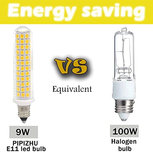 PİPİZHU E11 LED Ampul, 9 w eşdeğerdir 100 w Halojen Ampul, E11 Şamdan Tabanı 1100lm AC110V-120V E11 Led Ampul için