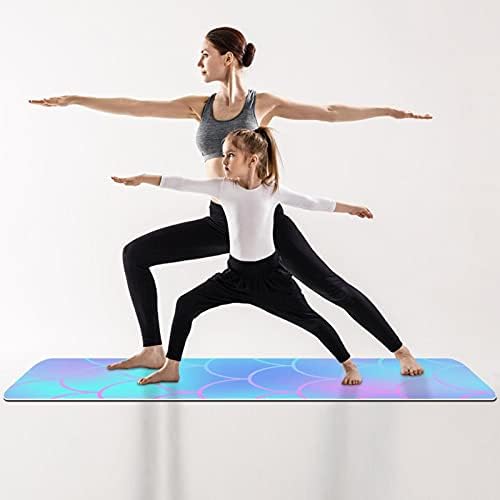 Siebzeh Mavi Denizkızı Balık Terazi Premium Kalın Yoga Mat Çevre Dostu Kauçuk Sağlık ve Fitness Kaymaz Mat Her Türlü