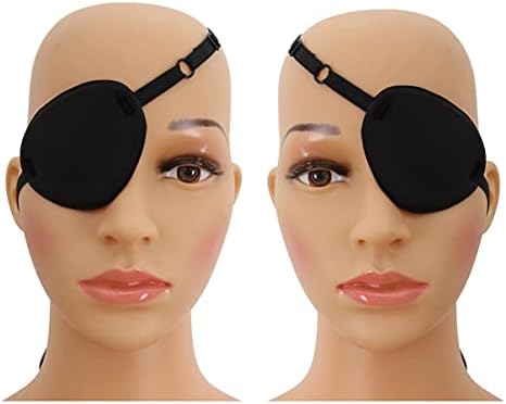 SEWACC Tek Göz Elastik Cadılar Bayramı göz bandı 3D Konfor Gölgeleme Kapağı Eğitim Korsan göz bandı Göz Çocuklar Çocuklar
