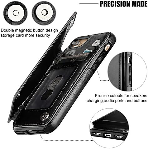ONETOP iPhone SE için(2022) iPhone SE(2020) iPhone 7/8 Cüzdan Kılıf kart tutucu, Premium PU Deri Kickstand Kart Yuvaları,