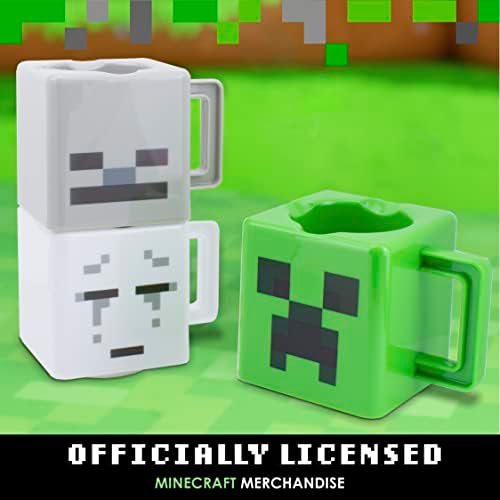 Paladone Minecraft İstifleme Kahve Kupaları, 3'lü Minecraft Kupa Seti