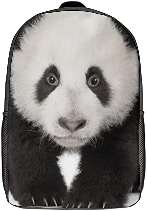 BİR SÖZ Panda Sırt Çantaları Güzel Çin Ulusal Hazine Siyah ve Beyaz Panda Omuz Öğrenci Bookbag Laptop Sırt Çantası