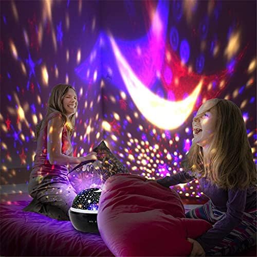 BHVXW bebek gece ışık projektör yıldızlı gökyüzü yıldız usta dönen gece lambası noel ışık USB projeksiyon çocuk uyku