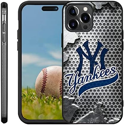 York Beyzbol Hayranları için Kılıf Kapak ile Uyumlu iPhone 14 Pro Max, Slim Fit Koruyucu Case Arka Kabuk için