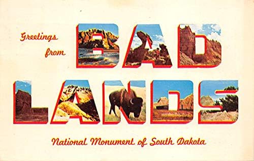 Güney Dakota Post Ca Badlands Ulusal Anıtı, Güney Dakota SD Kartpostalları