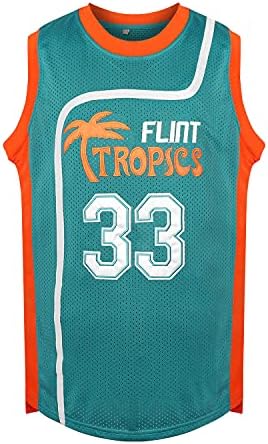 33 Jackie Moon 7 Kahve Siyah Flint Tropik Yarı Pro Film Basketbol Forması