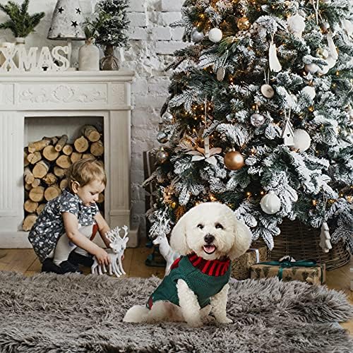 laamei Köpek Noel Kazak Örme Kardan Adam Yumuşak Rahat Evcil Hayvan Giysileri Kış Yeni Yıl Tulum Pijama Küçük Orta
