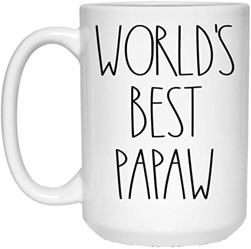 Jenerik Dünyanın En İyi Papaw Kupası / Papaw Rae Dunn Tarzı Kahve Fincanı / Rae Dunn Inspired / Gelmiş Geçmiş en iyi