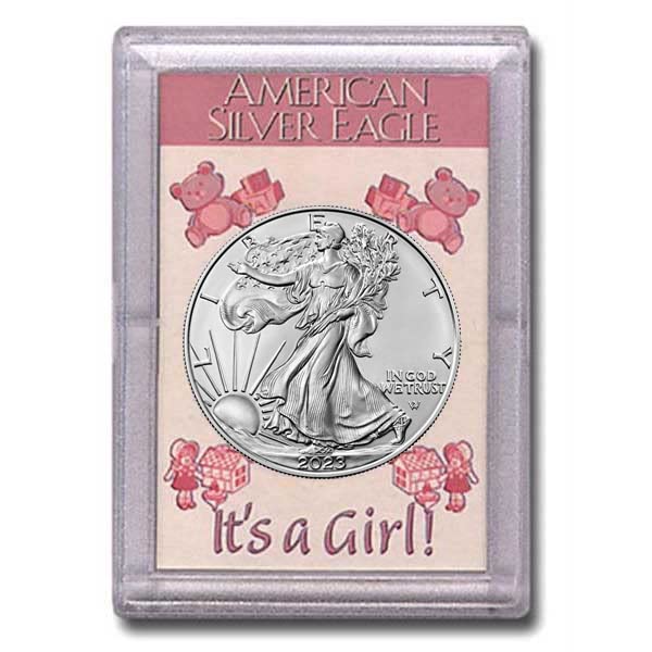 2023 Amerikan Gümüş KartalıBu Bir Kız Sahibi Dolar Dolaşımsız ABD Darphanesi
