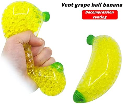 Egzersiz El Adults5ml Renk ReliefBalls Topu Çocuklar için Top BananaSqueezeStress Oyuncak Gobbles Yapışkan Topları