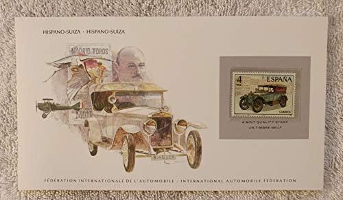 Hispano-Suiza-Posta Pulu (ispanya, 1977) ve Sanat Paneli-Dünyanın En Büyük Otomobilleri-Franklin Mint (Sınırlı Sayıda,