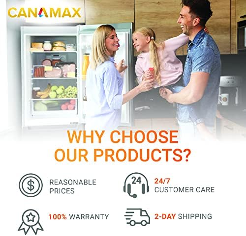 Canamax Premium W10311524 Buzdolabı Hava Filtresi ile Uyumlu Jakuzi ve KitchenAid Buzdolapları Yerine AİR1, W10315189,