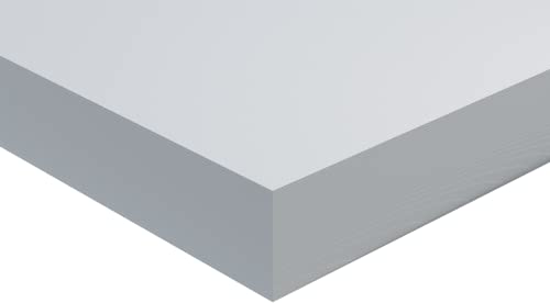 Genişletilmiş PVC Köpük Levha, Beyaz, 3/8 (0,38, 10 MM) Kalınlığında, 48 G x 48 L