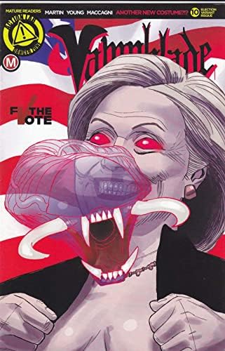 Vampblade 10F VF; Aksiyon Laboratuvarı çizgi roman / Hillary Clinton Seçim Varyantı Riskli Tehlike Bölgesi