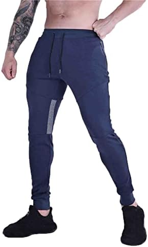 Xiloccer Erkek Sıska Joggers Yumuşak spor salonu pantolonu erkek Sweatpants Motosiklet Pantolon En İyi Koşu Pantolon