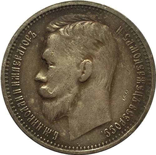 Mücadelesi Coin 1902 Rusya 1 Ruble Paraları Kopya Kopya Süsler Koleksiyonu Hediyeler Sikke Koleksiyonu