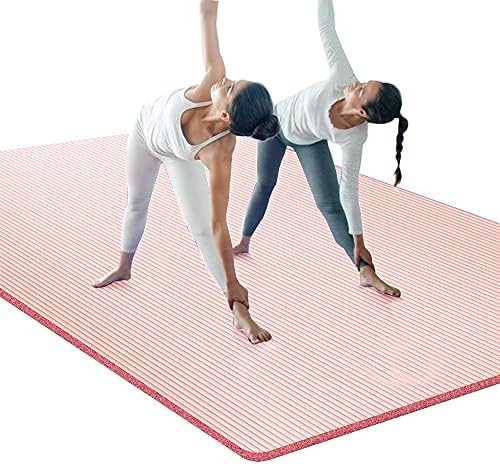 Büyük Çift Yoga Mat 78 x 51x 10 / 15mm Ekstra Kalın Anti-Gözyaşı egzersiz matı, ekstra Geniş spor matı Erkekler ve