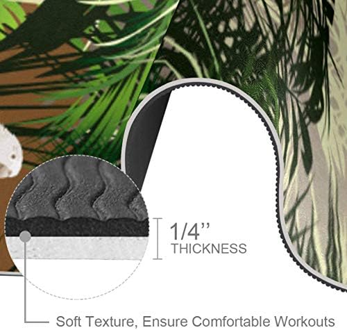 Siebzeh Papağan Tropikal Premium Kalın Yoga Mat Çevre Dostu Kauçuk Sağlık ve Fitness Kaymaz Mat Her Türlü Egzersiz