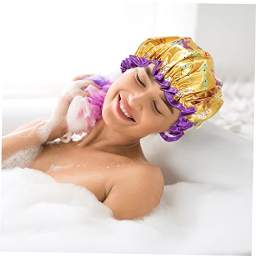 DOITOOL 4 adet Duş Başlığı Kadınlar için duş boneleri Çocuklar için duş boneleri Kadınlar için saç boneleri Duş Saç