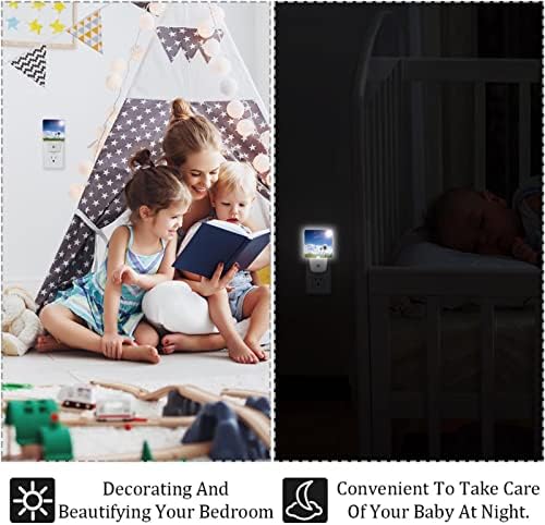 Karahindiba Çayırda Güneş ışığı Led gece lambası, Yatak Odası için Çocuk Gece Lambaları Duvara Takın Gece Lambası