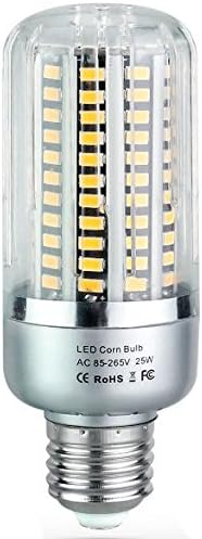 Bulbright LED Mısır Ampul, 25W E26 Soket, 6000K Soğuk Beyaz, Ev için LED Ampul, Depo, Bahçe, 85-265V (25)