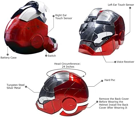 YONTYEQ Demir adam Mk5 Elektrikli Kask Ses Kontrolü Açık / Kapalı Maske Çocuk Oyuncakları Doğum Günü noel hediyesi