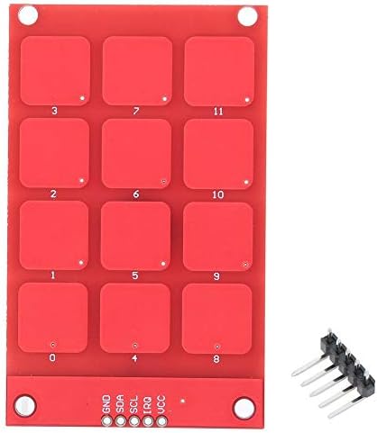 Hyuduo MPR121 3.3 V Kapasitif Dokunmatik Tuş Takımı Sensörü Klavye 12 Düğmeler Yüksek Duyarlı I2C Çıkış Tuş Takımı