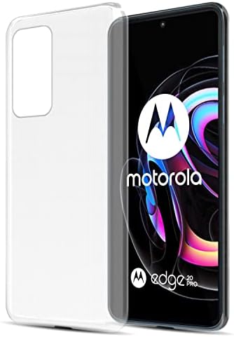 Motorola Edge 20 PRO/Edge S PRO ile Uyumlu Cadorabo Kılıfı Tamamen Şeffaf-Esnek TPU Silikondan Yapılmış Koruyucu Kapak