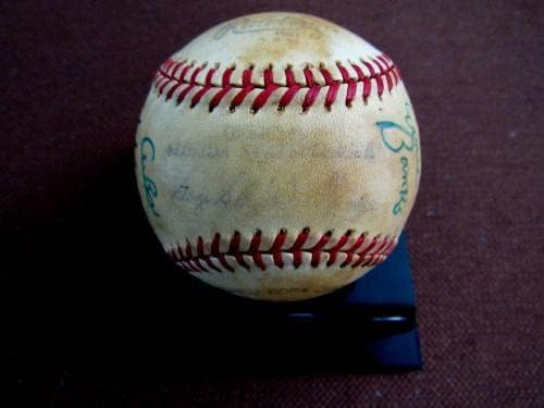 Ernie Banks Chicago Cubs Hof İmzalı Otomatik Vintage Küçük Lig Gu Beyzbol Jsa İmzalı Beyzbol Topları