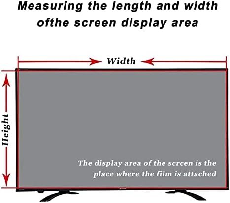 WSAH Anti mavi ışık TV ekran Koruyucu için 32-75 İnç, Parlama Önleyici filtre, Çizilmez PET Malzeme Filmi, LCD/OLED/QLED