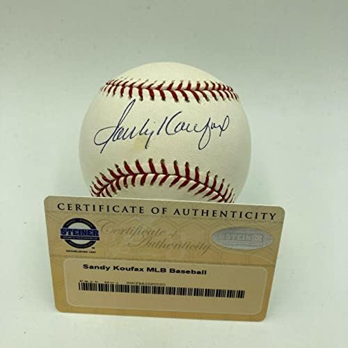 Sandy Koufax, Steiner COA İmzalı Beyzbol Toplarıyla İmzalı Resmi Beyzbol Birinci Ligi'ni İmzaladı