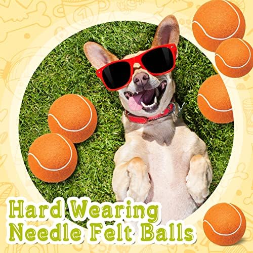 Zubebe 30 Adet 2.5 İnç Tenis Topları Köpekler için Renkli İnteraktif Köpek Oyuncak Köpek Hediye Büyük Köpekler ve