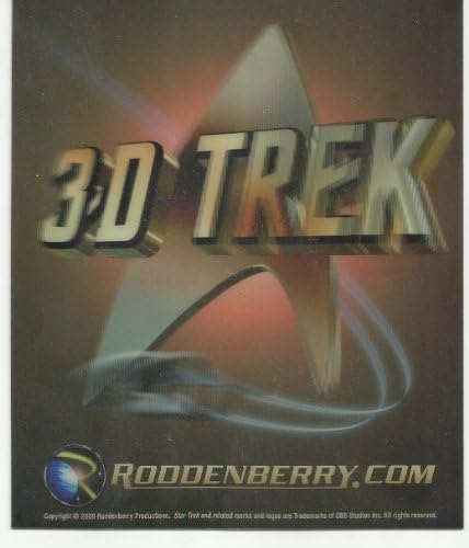 Star Trek 3 Boyutlu Merceksi Posta Kartı 4 x 6 inç