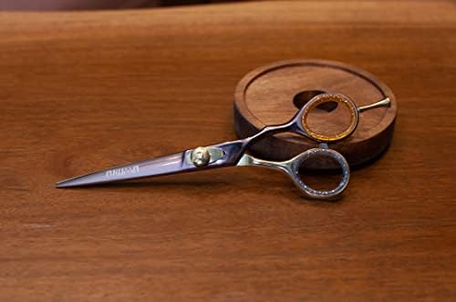 Saç Kesme Makası Makası 6.25 Kuaförlük Düzenli Makas Japon Çelik Ayrılabilir Parmak Ekler