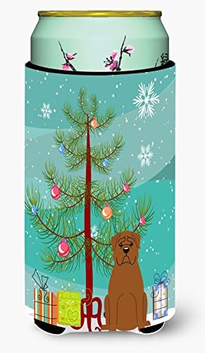 Caroline's Treasures BB4198TBC Merry Christmas Ağacı Dogue de Bourdeaux Uzun Boy Hugger, Can Soğutucu Kol Hugger Makinede
