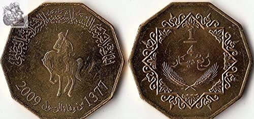 Afrika Libya 1-4 Dinar Sikke 2009 Baskı Yabancı Paralar Sikke Koleksiyonu